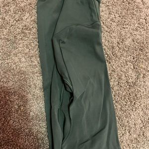 army green ish high rise aerie leggings size xxs